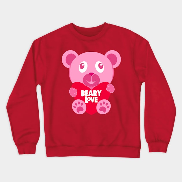 Beary Love Crewneck Sweatshirt by EV Visuals